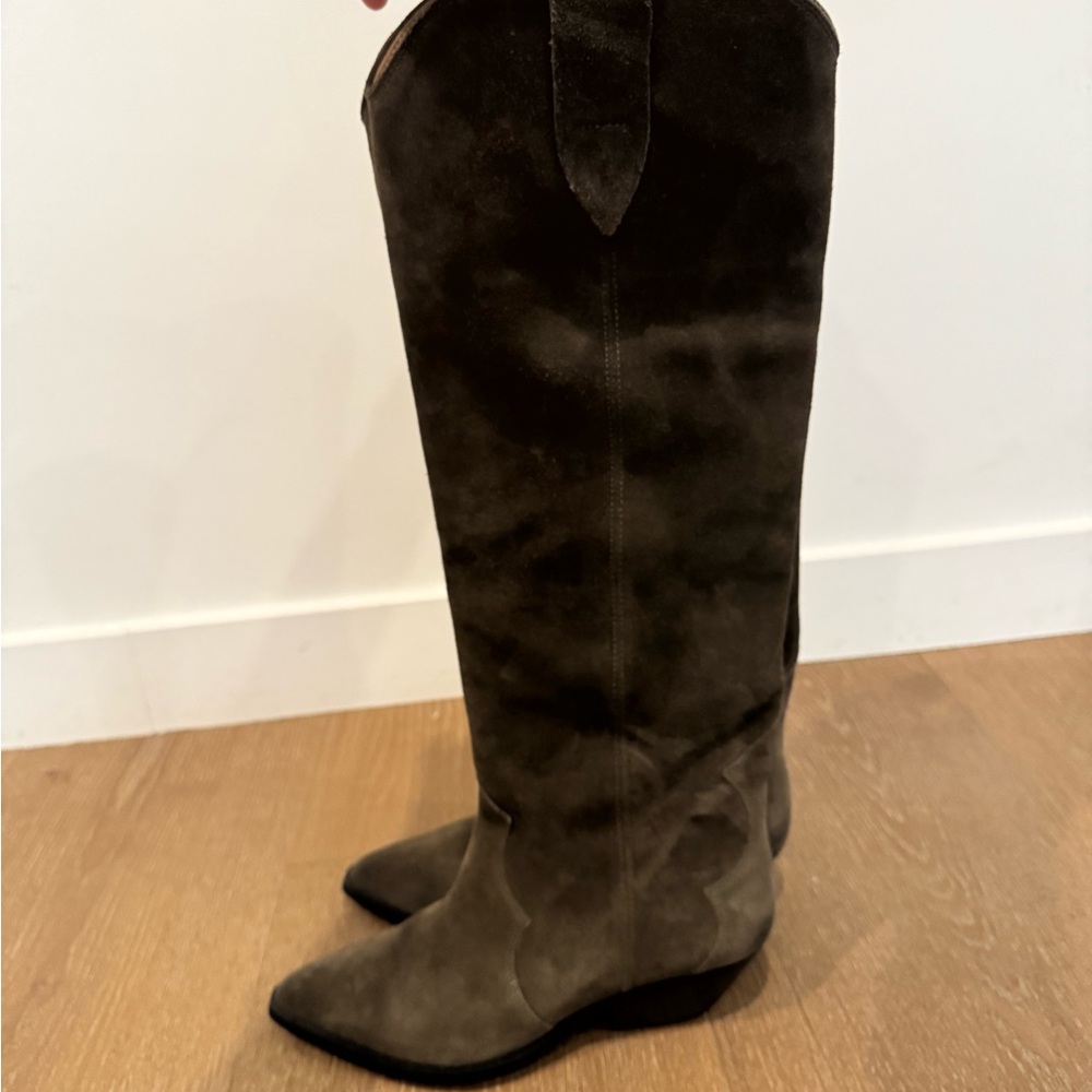 Isabel Marant Denvee knee-high boot in Khaki (size 38) - Picture 5 of 7